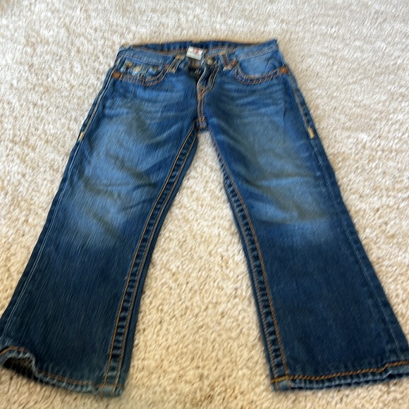 Lot of 2 True Religion Girls Size 10 Jeans Skinny Capri Cropped - Picture 4 of 11